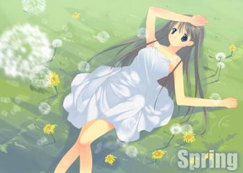 Весенние аниме-обои / Spring anime-wallpapers