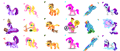Курсоры в виде персонажей из My Little Pony: Frinedship is Magic