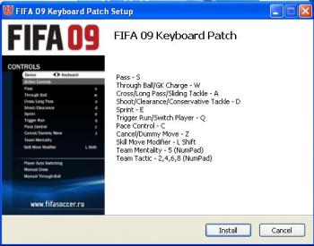 Два патча для FIFA 09 + мануал по управлению+