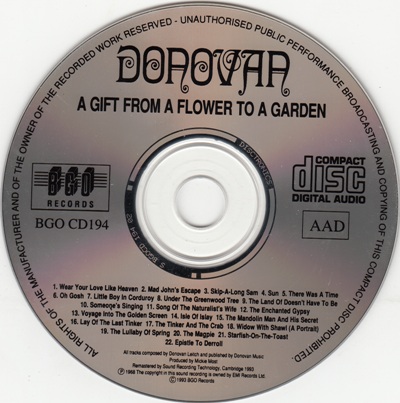 Постер Donovan - A Gift From A Flower To A Garden Donovan - A Gift From A Flower To A Garden