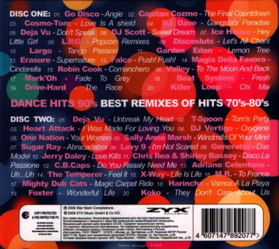 Постер VA - Dance Hits 90's - Best Remixes Of Hits 70's-80's VA - Dance Hits 90's - Best Remixes Of Hits 70's-80's