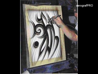 Аэрография: рисуем стилизованный трайбл / Аэрография: рисуем стилизованный трайбл