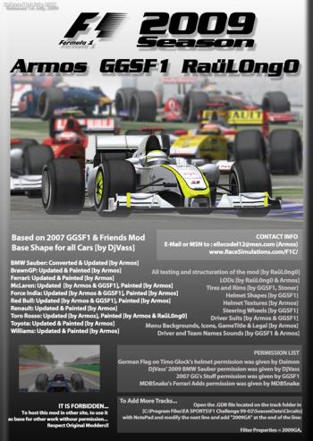 F1 Challenge 99-02 мод TG2009